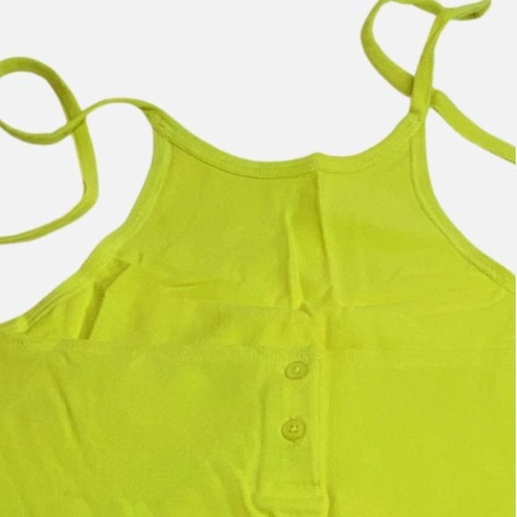Alex Goes Lime Cotton Cami Halter Top Size L - New With Tag - Picture 9 of 10